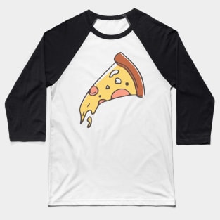 Cartoon Soggy Pizza 90s Style Baseball T-Shirt